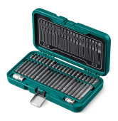 KRAFTOOL THS-42, 42 шт (HEX, TX, SPLINE) хвостовик 10 мм под квадрат 1/2″ набор специальных бит (26554)