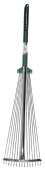 RACO R744, длина 790-1240 мм, ширина 175-550 мм, с телескопическим черенком, 15 зубцов, регулируемые веерные грабли (4231-53/744)