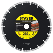 STAYER BETON 230 мм (22.2 х 7 х 2.8 мм), сегментный алмазный диск (3660-230)