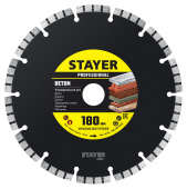 STAYER BETON 180 мм (22.2 х 7 х 2.6 мм), сегментный алмазный диск (3660-180)