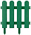 GRINDA Штакетник, 29 х 224 см, зеленый, 7 секций, декоративный забор (422209-G)