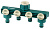 RACO ORIGINAL, 1/2″ - 3/4″, четырехканальный, с внутренней резьбой, из ABS пластика, поливочный распределитель (4250-55258C)