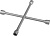 STAYER MAXCross, 17-19-22-13/16″, баллонный ключ-крест (2755-H4)