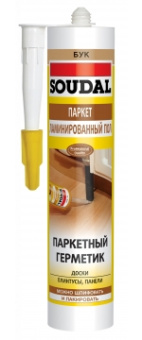 Герметик акриловый для дерева "Soudal" ПАРКЕТ ЛАМИНАТ вишня 280 мл